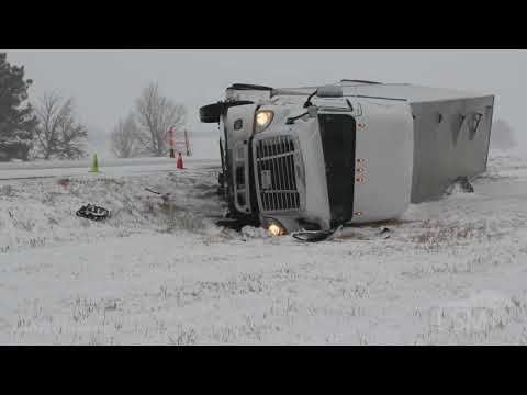 11-26-2019 Grand Island, NE - Slide Offs, Snow Plows, I80 Road Conditions