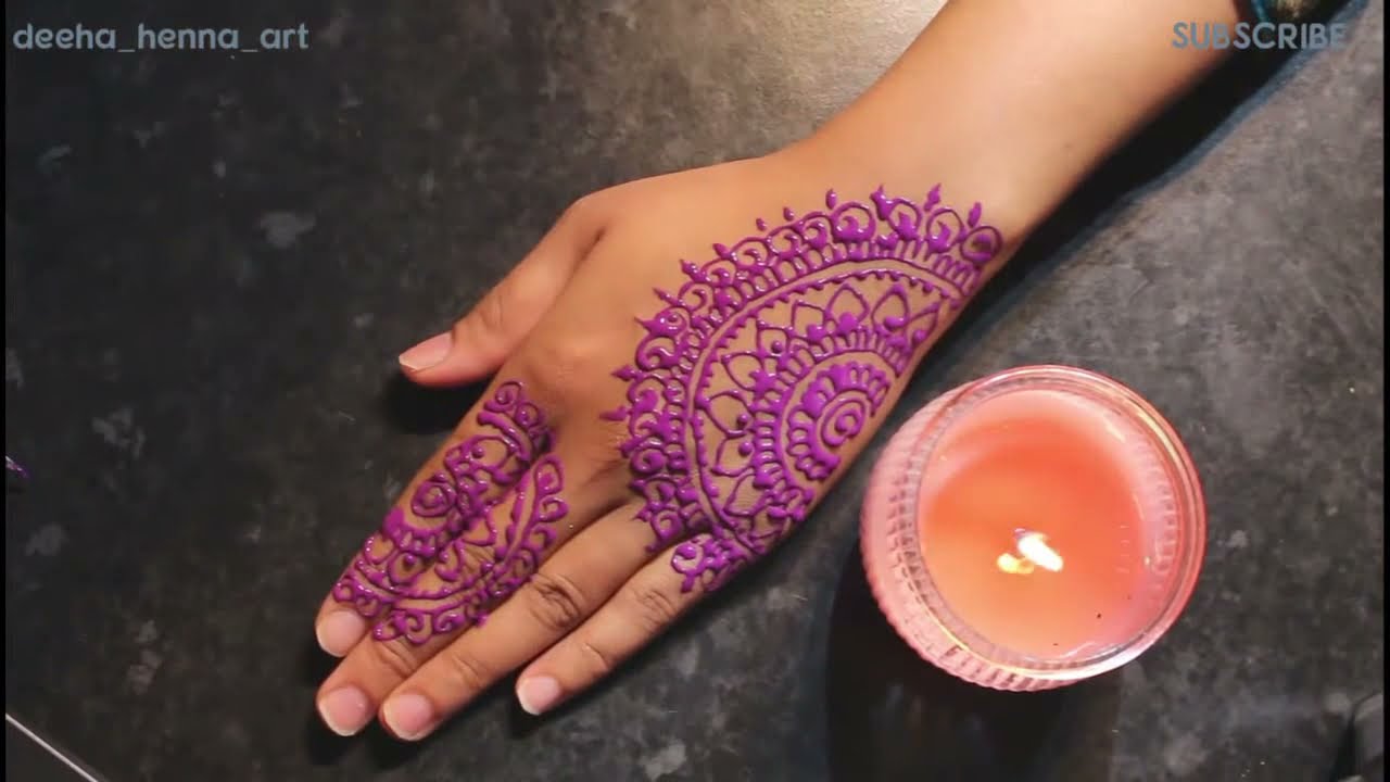 colored mandala mehndi design tutorial by deeha henna art