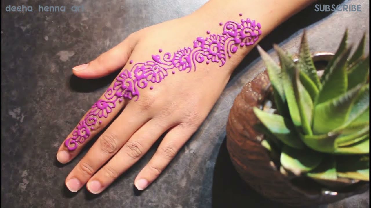 colored mandala mehndi design tutorial by deeha henna art