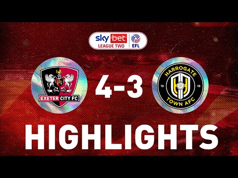 HIGHLIGHTS: Exeter City 4 Harrogate Town 3 (15/2/22) EFL Sky Bet League Two