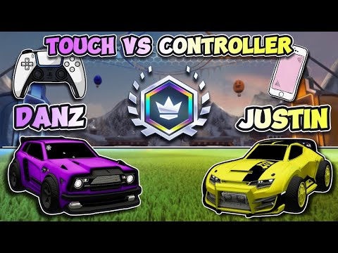 Danz VS Justin | Touch VS Controller | Rocket League Sideswipe