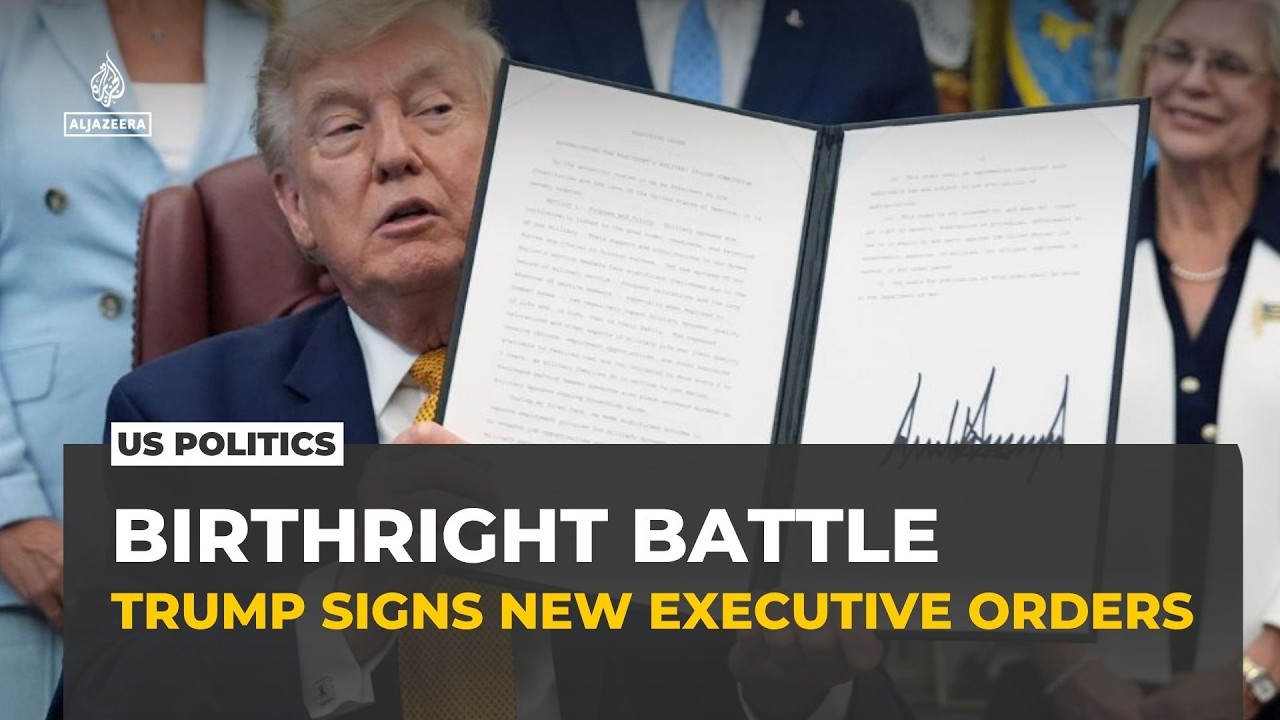 Trump signs new executive orders to limit birthright citizenship