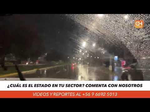 TV O’HIGGINS RECORRE RANCAGUA PARA INFORMAR EL ESTADO DE LAS CALLES DURANTE EL TEMPORAL