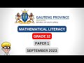 Paper 1 Maths Literacy Grade 12