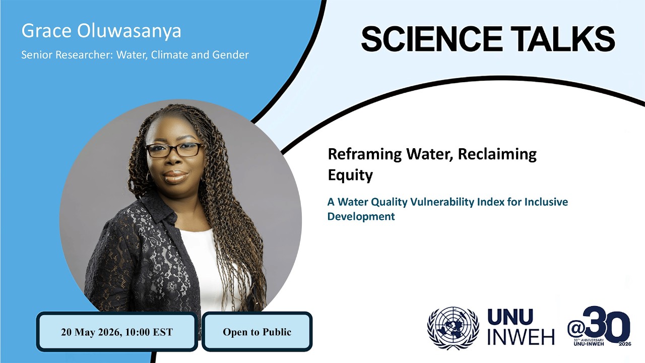 SCIENCE TALK Reframing water, reclaiming equity