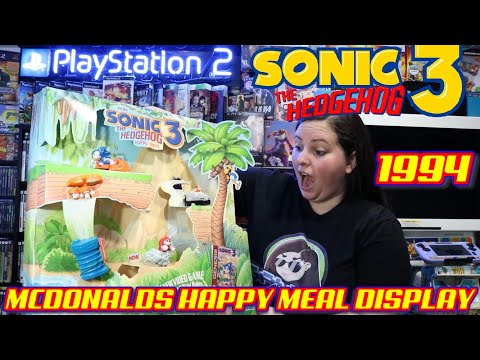 Vintage1994 SONIC THE HEDGEHOG 3 MCDONALDS Store Display - The ULTIMATE Happy Meal Toy! Sega Genesis