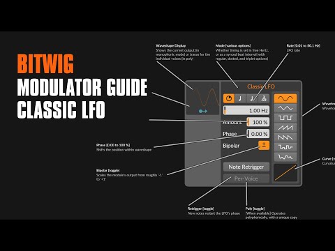 Classic LFO - Bitwig Modulator Guide