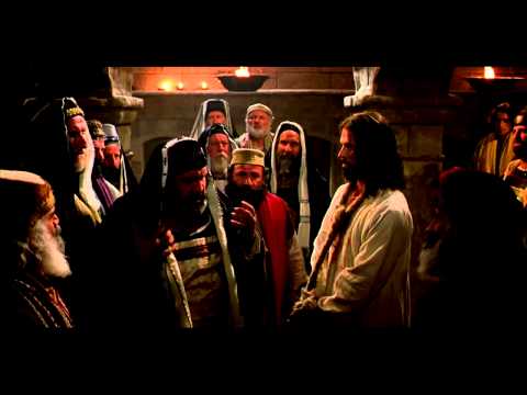 Jesus wird von Kajaphas verhört und von Petrus verleugnet