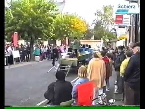 Protestzug und Demonstration gegen Klärwerk Elsterwerda (30.09.1995)