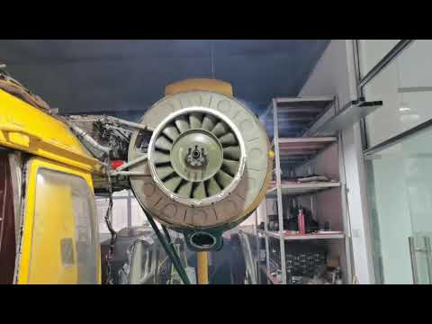 Ka26 helicopter engine starting after disassembled shipping