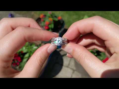 0.57 Ct. Double Infinity Wedding Ring Guard Enhancer - TwoBirch TB-GUARD-0110-WG-H