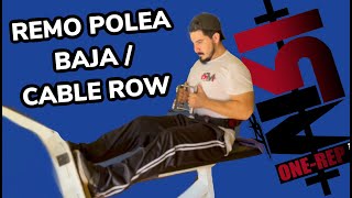 REMO POLEA BAJA CON MANERAL DOBLE D | SEATED CABLE ROW DOUBLE D | #TEAM1RM12345678987654321234567876543234567 2345678765432345678 23456765ghggghghhhhbbbbbbbbbbbbbbbb thumbnail