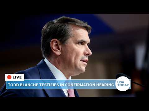 US Attorney General nominee Todd Blanche testifies in confirmation hearing