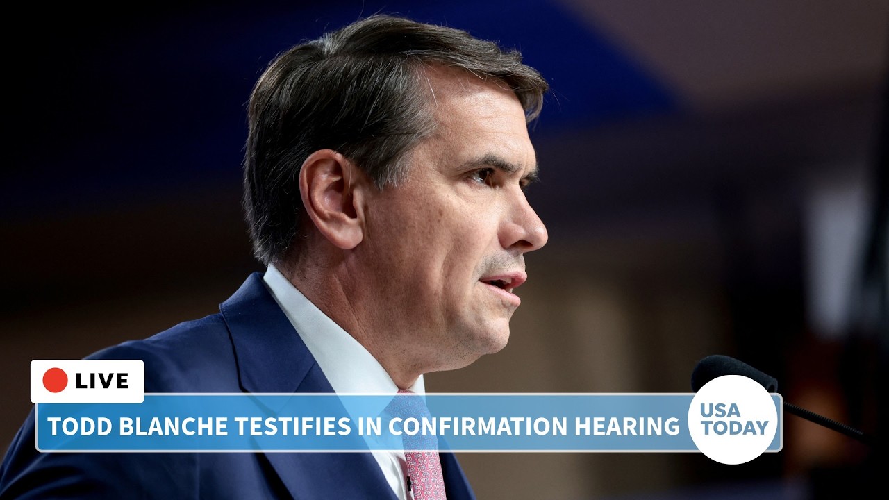 US Attorney General nominee Todd Blanche testifies in confirmation hearing