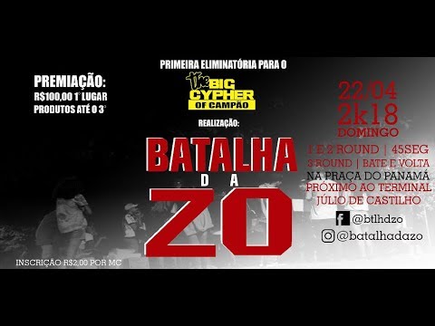 BATALHA DA ZO #40 - Sombra vs Rude (1ª FASE)