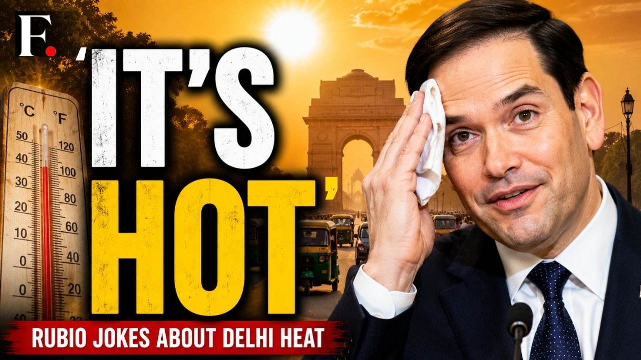 Marco Rubio Jokes About Delhi Heat: ‘There’s Human Hot, And Then There’s This Hot’ | Firstpost News