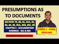 Section 79 To 90 Of Evidence Act Presumptions As To Documents Shall Presume Law Of Evidence
