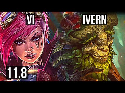 VI vs IVERN (JUNGLE) | 7/0/12, 1.6M mastery, 900+ games, Godlike | BR Diamond | v11.8