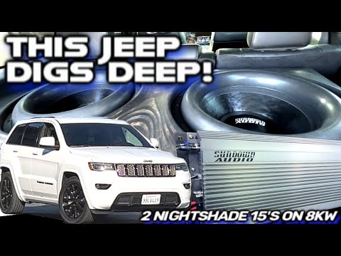 This Jeep Digs DEEP 2 15" Sundown Nightshade Subs on 8,000 Watts Sound System Walk Around & Demo