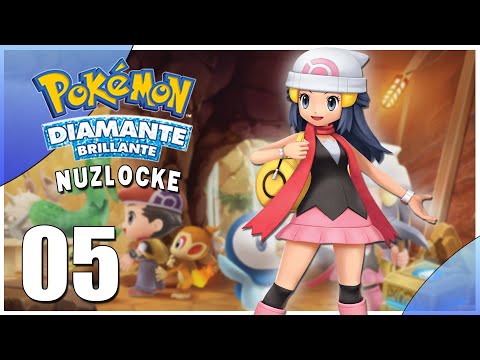 Pokemon Diamante Brillante NUZLOCKE #5 | Senda desolada y equipo galaxia