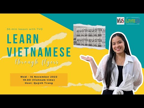 30-minute Vietnamese session with TVO | Learn Vietnamese through flyers 📜
