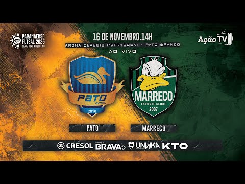 AO VIVO E COM IMAGENS | PATO X MARRECO | SEMIFINAL - VOLTA | SÉRIE OURO 2025