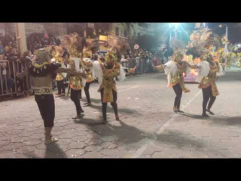 Unidos da Saudade 2020 comissão de frente no módulo 1