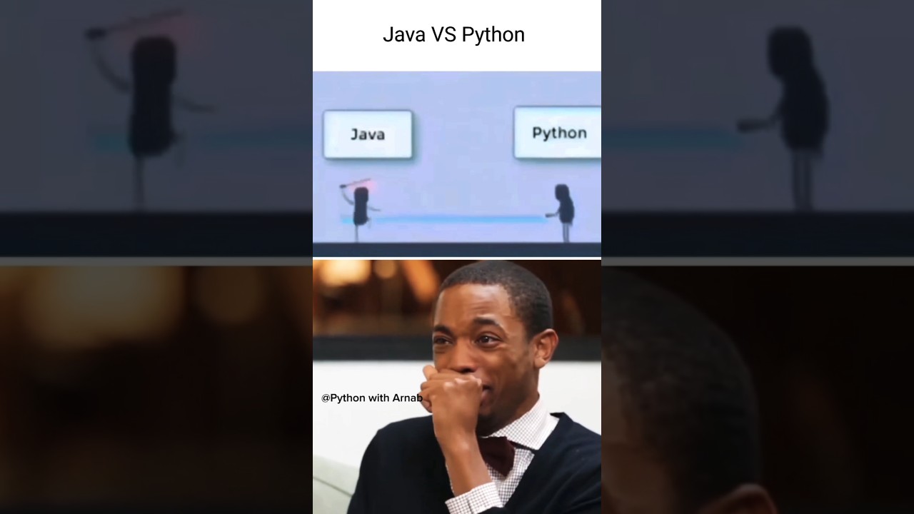 Java vs Python 😂#shorts #coding #funny#new