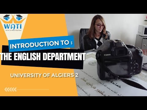 Introduction to The English Department | Faculty of Foreign Languages | University of Algiers 2