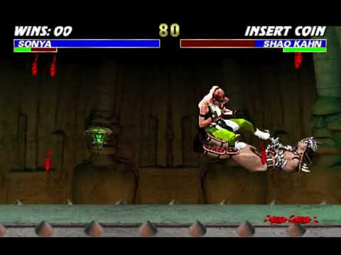 UMK3 Arcade - Sonya 38 hits 100% combo vs Shao Kahn