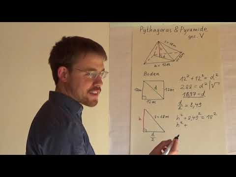 Pythagoras in Pyramide | Mathetricks für den Erfolg in Mathe