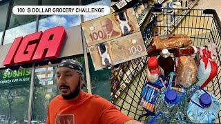 $100 Worth of Groceries in Montreal Canada🇨🇦|Canada Mein Grocery shopping | IGA Market #travel #vlog