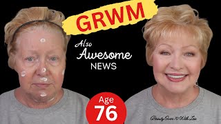 Chatty GRWM AM Skincare,I'm Back,Awesome News ! #grwm #maturebeauty #makeup