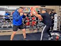 ANDY RUIZ SHOWING CRAZY SPEED! DISPLAYS EXPLOSIVE COMBINATIONS & IMPROVEMENTS DURING WORKOUT!