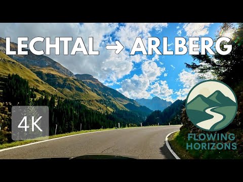 Scenic Drive Lechtal ➜ Lech ➜ Zürs ➜ Arlberg Pass | 4K (Austria) 🇦🇹
