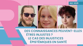 Des connaissances peuvent-elles être injustes ? | G.Corot - H.Schoefs - S Bujel