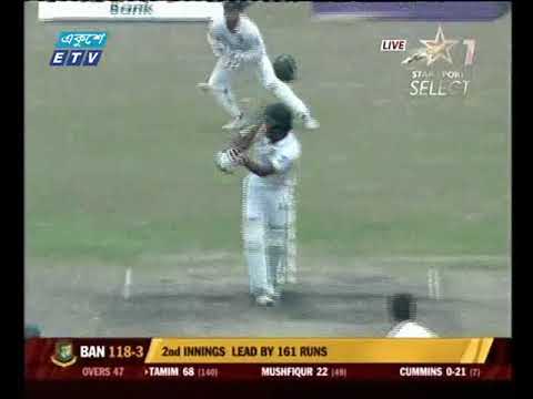 ব্যাটসম্যানদের ব্যর্থতার সুযোগ নিয়ে ঢাকা টেস্টের নিয়ন্ত্রন এখন অস্ট্রেলিয়ার হাতে