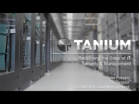 2015 Trending Technologies  Luncheon Presentation by Tanium's Sr. Director Steve Poppe