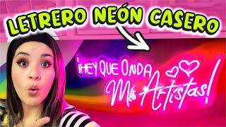 SAL DE POBRE con este NEGOCIO!... Haz LETREROS NEÓN Caseros SIN ACRÍLICO😱😱 | ⭐ Así o más fácil