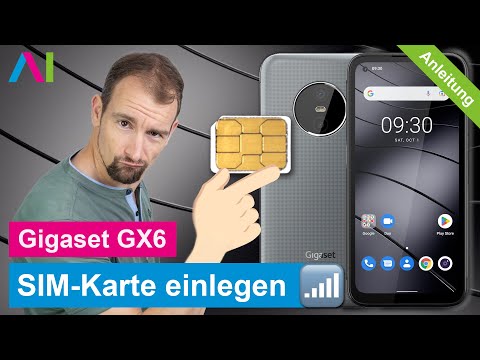Gigaset GX6 - SIM-Karte einlegen • 🂠 • 📲 • 📡 • Anleitung | Tutorial