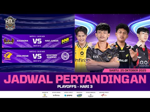 🔴LIVE | MDL ID S12 | Babak Playoffs | Hari 3