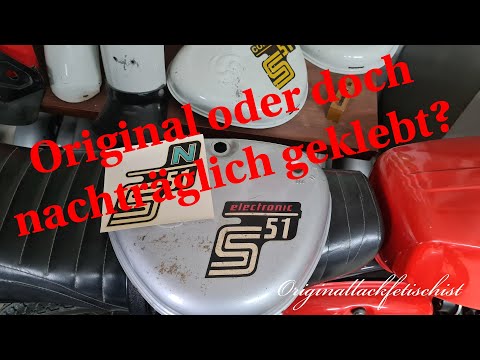 Originallackfetischist - Ab Werk oder doch nachträglich geklebte Simson Abziehbilder?