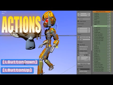 Blender Action Editor Tutorial | Create Actions In Blender