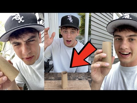 If you drop a toilet paper roll it will ALWAYS land upright?! 😳 - #Shorts