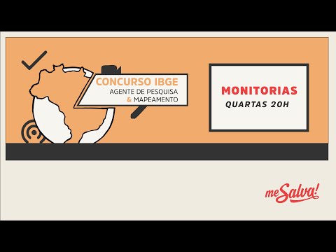 [AO VIVO - 20H] Me Salva! Curso preparatório para o concurso do IBGE - Aula Inaugural