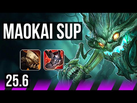 MAOKAI & Jhin vs BARD & Smolder (SUP) | 1200+ games | KR Challenger | 25.6
