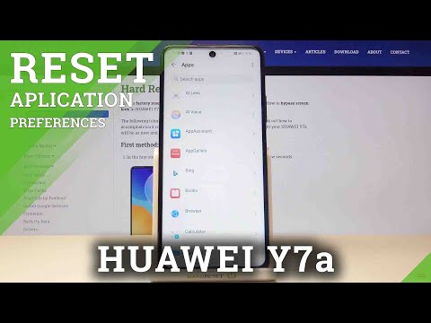 How to Reset App Preferences on HUAWEI Y7A– Restore App Preferences