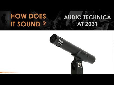 Audio Technica AT2031 Kardioidinis kondensatoriaus mikrofonas, video