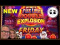 FIRELINK FRIDAY! PLAYING THE NEW ULTIMATE FIRE LINK DOUBLE EXPLOSION! BIG WINS! #lasvegasslots
