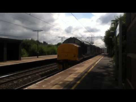 5 direct rail diesels passing Acton Bridge